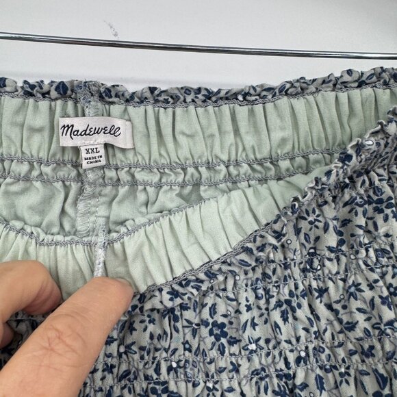 Madewell Madewell Smocked Pull-On Shorts in Florentine Floral woman’s size XXL b - Picture 6 of 12
